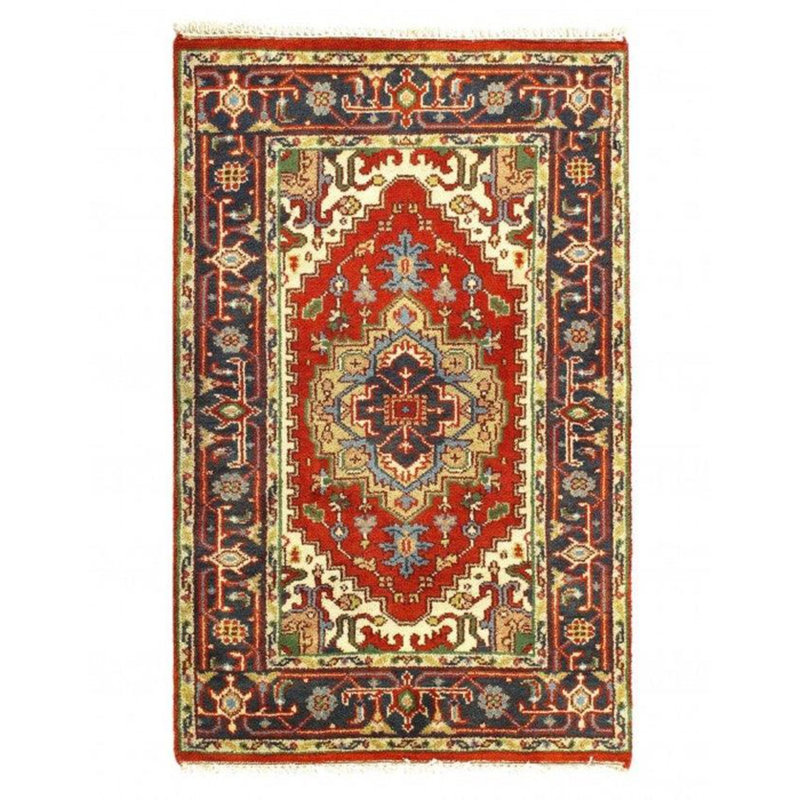 Popkea Oriental Area Rug in Rust