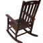 Chaise berçante surdimensionnée brune avec siège large et dossier haut, décoration intérieure et extérieure, chaise berçante confortable, surdimensionnée, assise, compatibilité, lisse