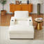 Fauteuil inclinable en velours côtelé de 42,5 pouces avec rangement, porte-gobelet et dossier confortable pour la détente dans le salon-1598084273
