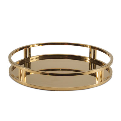 Modern Stainless Steel Tray 19.5"D