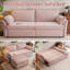 Canapé-lit de 85 pouces, convertible 3 en 1 avec lit gigogne, port de chargement USB, canapé deux places pour salon et chambre d'amis, rose-499926537