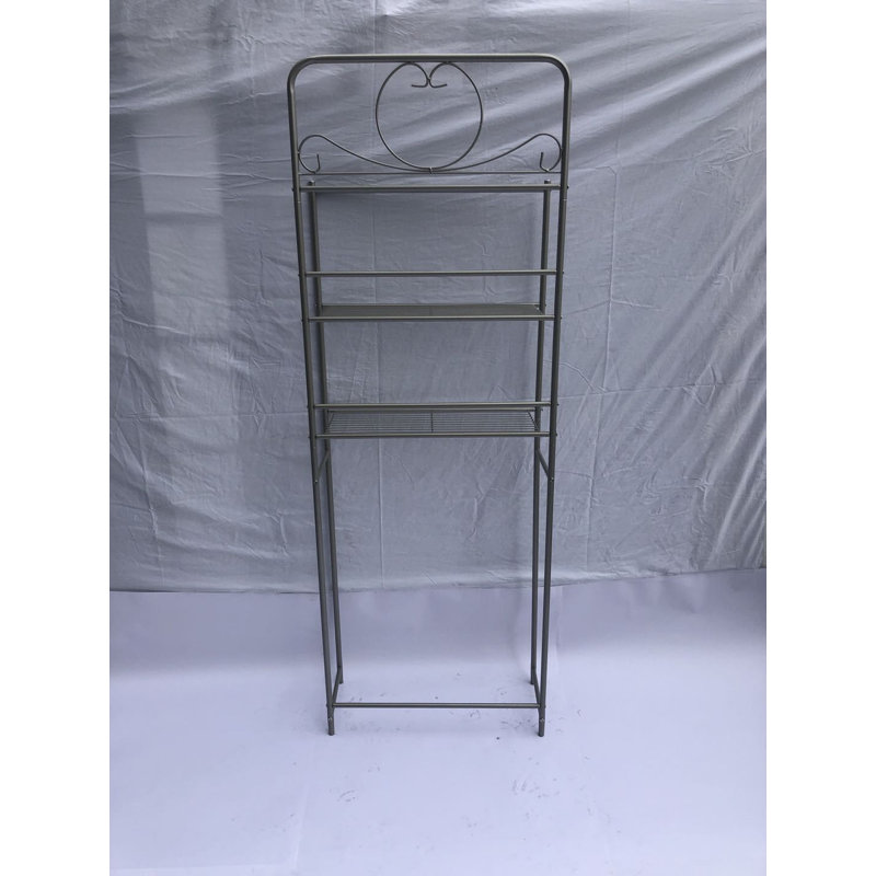 Rangement au-dessus de la toilette de l 23 po x H 66 po x P 9,5 po, Champagne