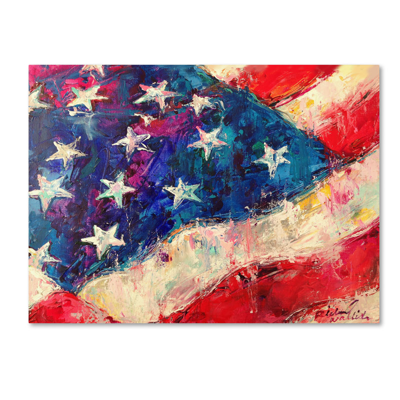 « art flag », reproduction sur toile tendue, H 35 po x l 47 po