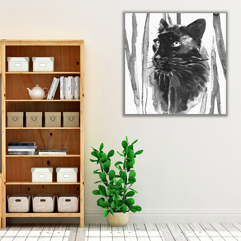 «Still Cat I», impression sur toile, H 16 po x l 16 po