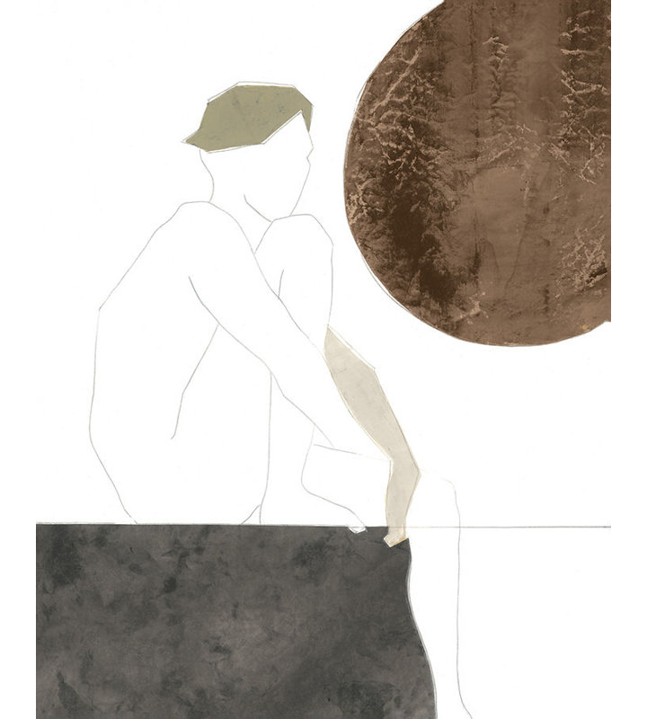 Sepia Mood V Painting by Bella Lane, Image Brush Gel