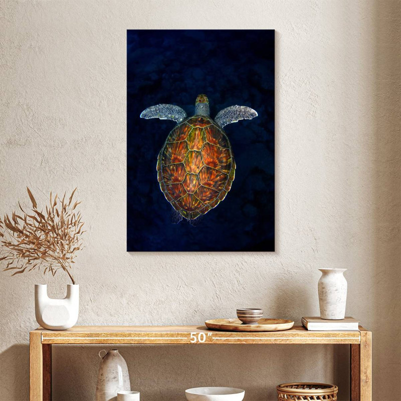Brampt Turtle In The Abyss, 36" H x 24" W