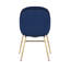 Chaise d'appoint rembourrée en velours Gleno-1481443287