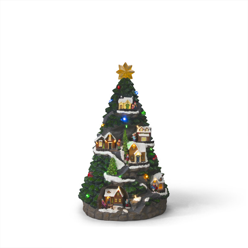 Festive Multi-Coloured LED Christmas Tree Decoration with Timer - Battery Operated