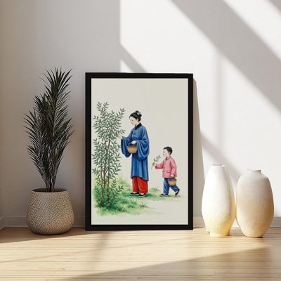 Canvas Wall Art Mother And Son Vintage Poster Print Home Decor