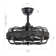 18" Rattan Caged Ceiling Fan with Light Kit and Remote