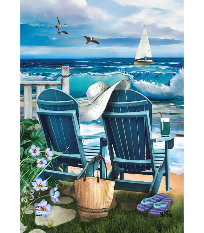 Drapeau de la maison d'été Seaside Escape