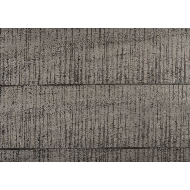 Table de salle à manger moderne rustique en placage gris pour 8 personnes