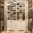 30 Pair Shoe Storage Cabinet with 24 Open Cubbie and Cabinet, 10 Tiers Vertical Shoe Rack with Adjustable Shelves for Entryway, Bedroom