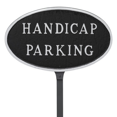 Handicap Parking Statement Garden Sign