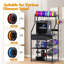 3D Printer Stand with Removable & Lockable Wheels, AC/USB Ports, and Ample Storage- Modern Design for Home, Office, or Studio-114655398