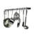 Handcrafted Easy Mount Wall Rack with 6 Hooks-27436703-27436705
