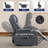 Power Lift Recliner Chair For Elderly With Massage & Heat, 160° Adjustable Pu Leather Electric Recliner With Remote,  For Living Room, Bedroom-1739865242