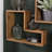 Aitken Hexagon Teak Solid Wood Floating Shelf
