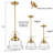 Modern Brass Schoolhouse Pendant Light Fixture