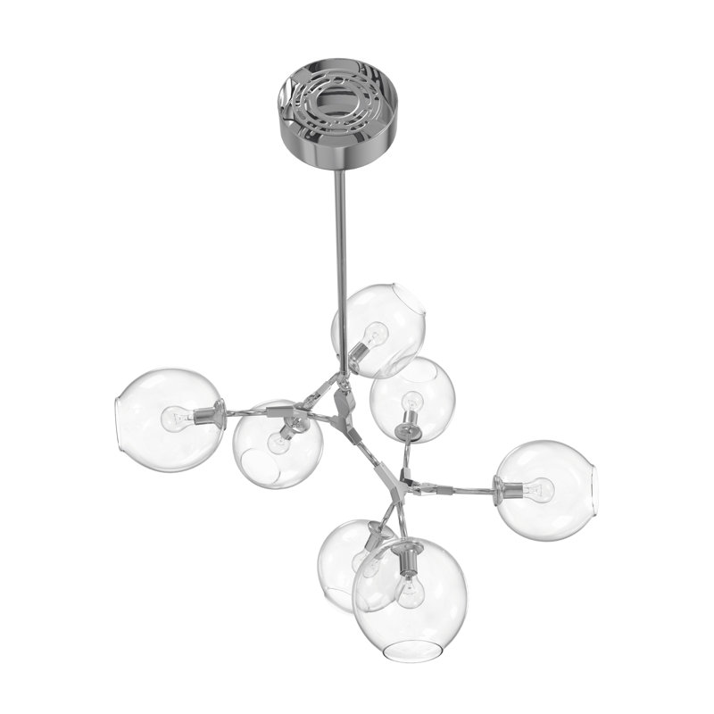 Fairfax 7 - Light LED Chandelier, Matte Chrome