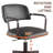 Faux Leather Task Chair with Padded Arms-1884854795