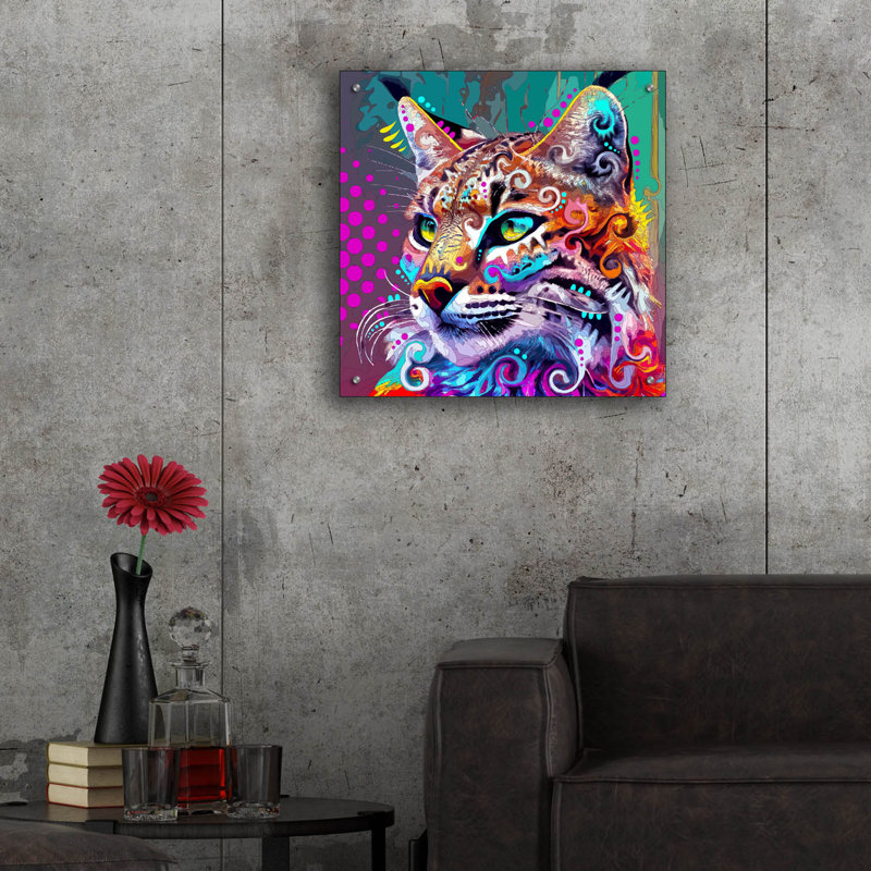 «Bobcat» par Dean Russo, H 24 po x l 24 po x P 0,2 po
