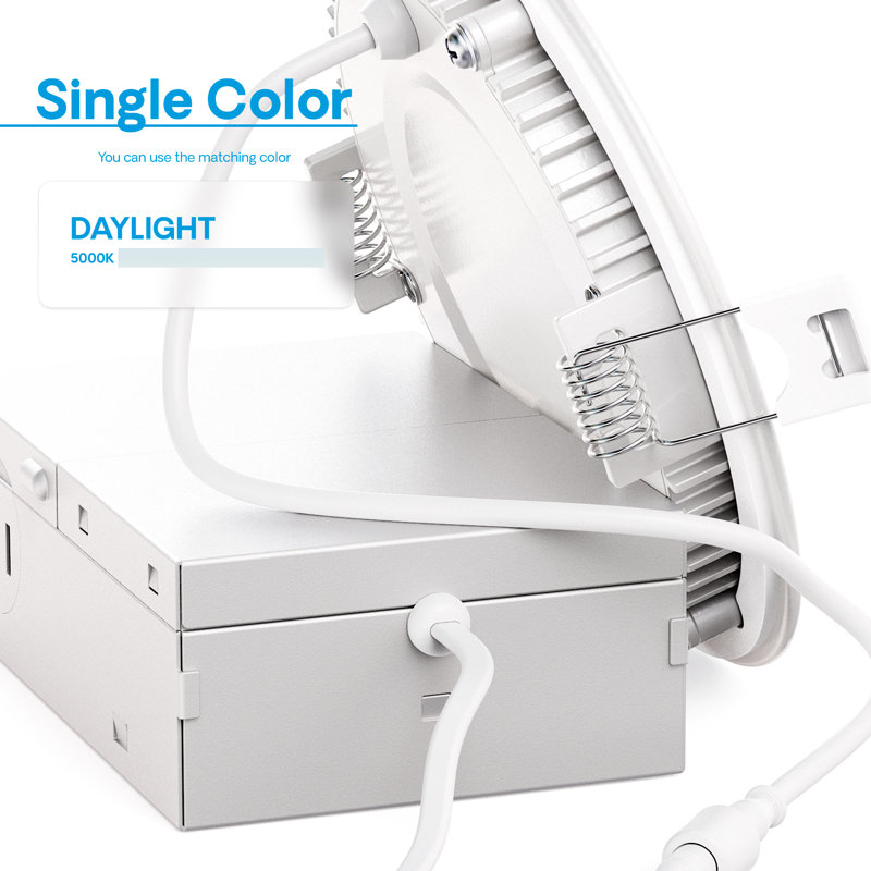 4" Slim Recessed LED, 9W, 5000K Daylight, Dimmable