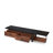 Coalpit Heath Rectangular 2-Drawer TV Stand in Walnut/Black