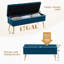 Banc de rangement en velours Carrielynn-1235242576