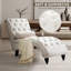 Chaise longue capitonnée avec coussin lombaire