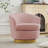 Velvet Swivel Barrel Chair-1883290505