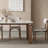 Artistic creativity rock slab dining table-323559510