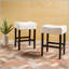 Set of 2, 26.75" Backless Fabric Counter Height Barstool-475616805