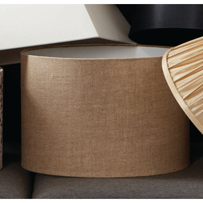 Hinderich Linen Drum Lamp Shade ( Uno )
