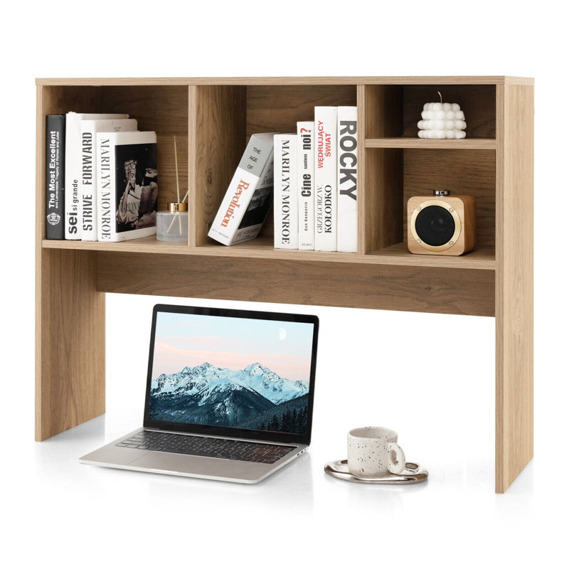 Rosello 73cm H x 94cm W Bookcase, Brown