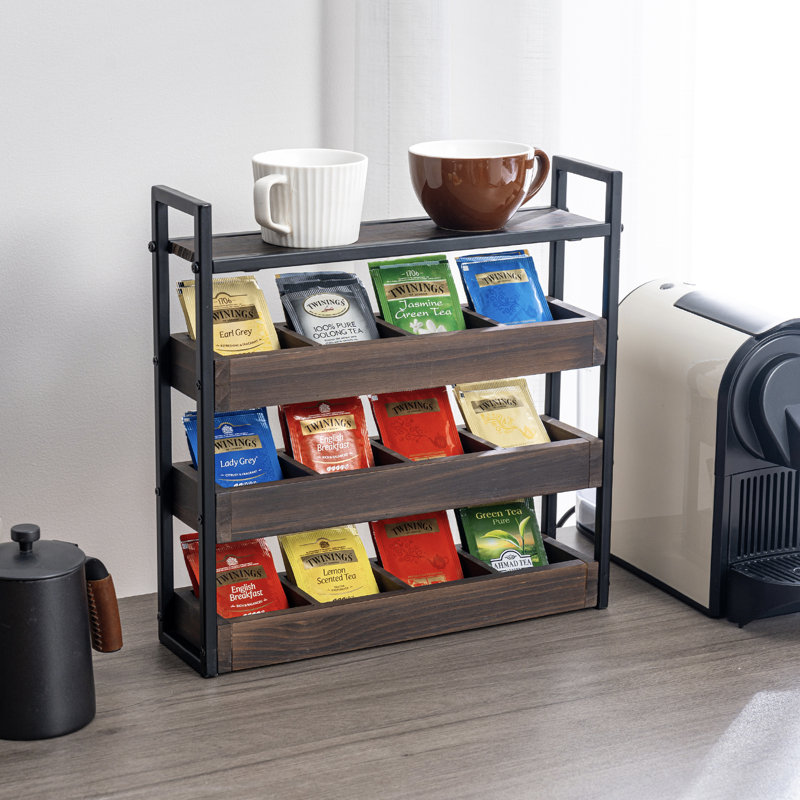 Organisateur de sachets de thé 12 compartiments