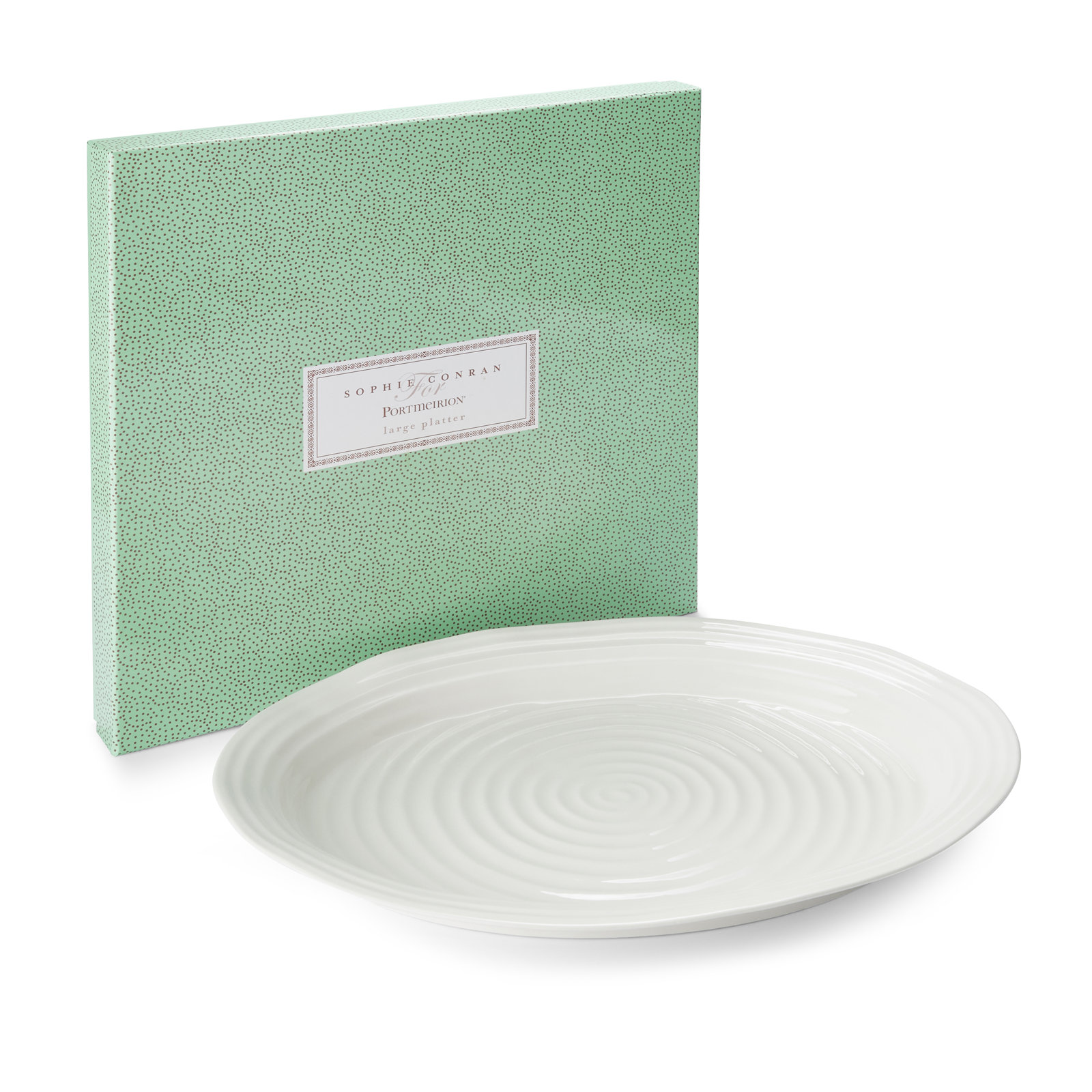 Sophie Conran White Oval Platter, 5.3'' H x 13'' L x 17'' W