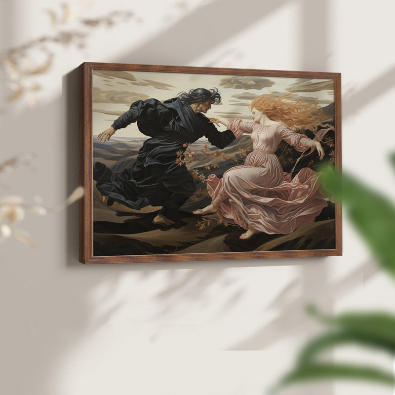 Angels From Above-LXXVI -Framed Print - Restickable, Noyer, H 22 po x l 28 po