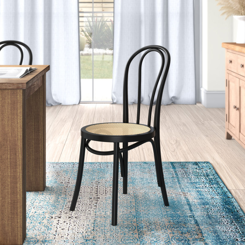 Julia 19'' H Beech Side Chair, Black