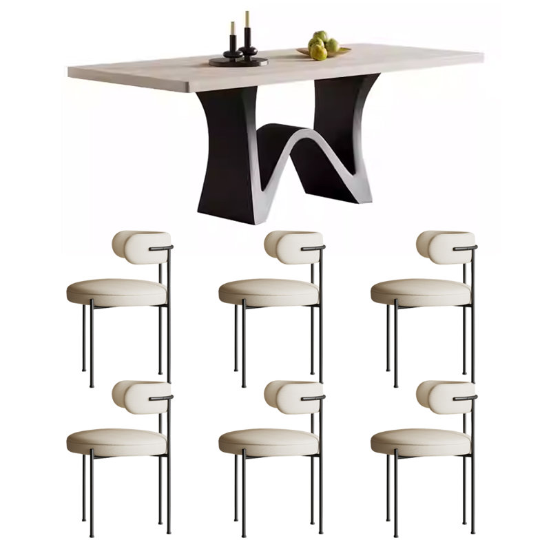 Table rectangulaire Modern, H 30,7 po x L 62,99 po x l 31,49 po