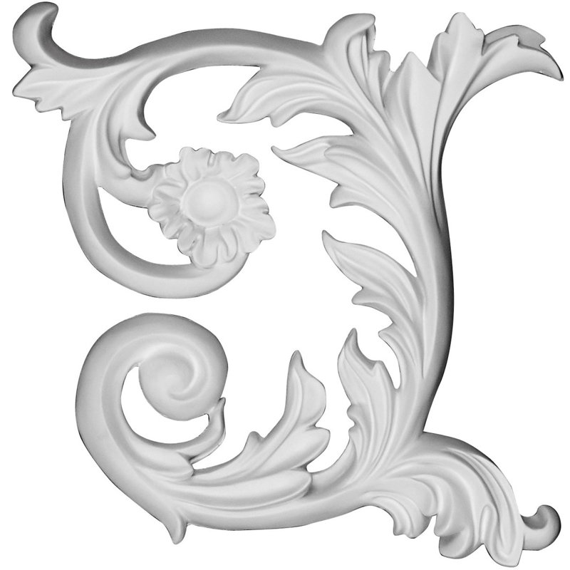 Fairfax 9'' H x 9'' W x 1.12'' D Urethane Onlay Scroll