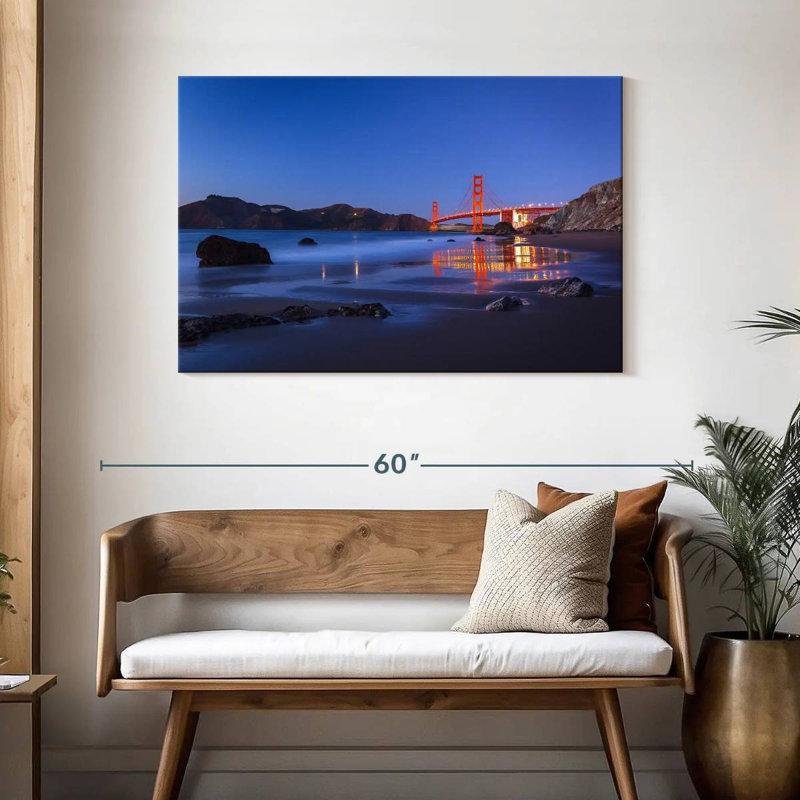 Lilie San Francisco Blue Hour, H 30 po x l 45 po