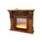 Walnut Solid Wood Electric Fireplace-379263912
