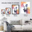 Saxophone Jazz Musician Orange Watercolour Wall Art Print