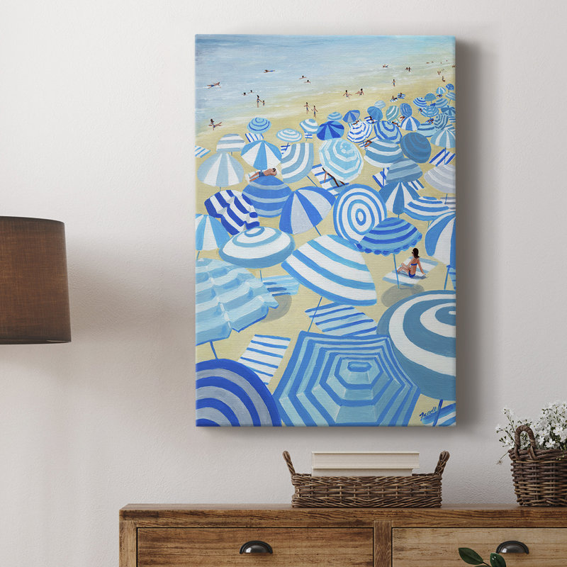 Ciel bleu plage - galerie Cavas sur mesure, H 18 po x l 12 po