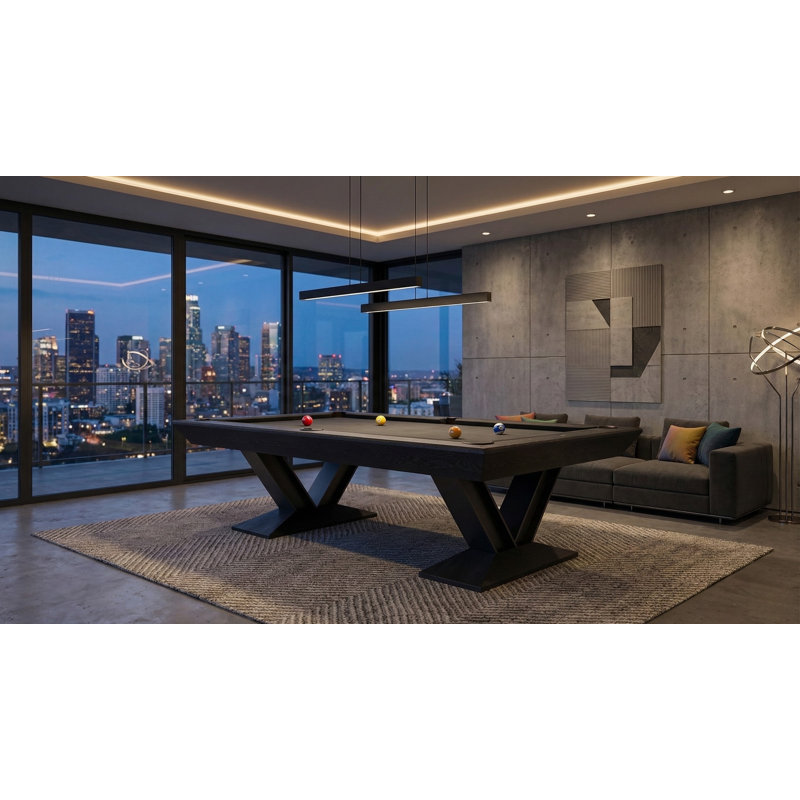Savant 8' Slate Pool Table In Black Ash