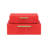 RebekaSet of 2 Rectangular Nesting Decorative Storage Boxes, Modern Embossed Finish - Red Faux Shagreen-1678943887