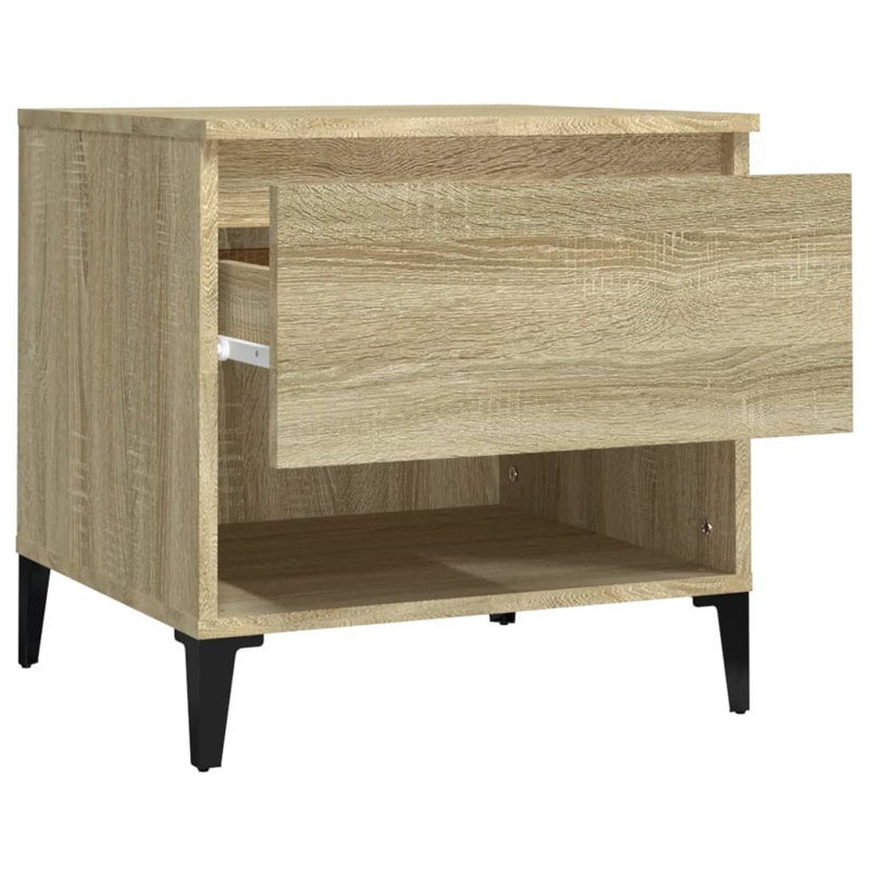 Leegan Side Table Set, Sonoma Oak