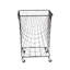 Metal Deep Set Metal Mesh Laundry Basket Storage Cart with Wheels and Handles-62972724-62972725