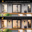 2-Pack Dusk To Dawn Outdoor Wall Lights, Sensor Exterior Light Fixtures, Porch Lights, Black Waterproof Wall Sconces, Outside Lighting For Garage, Front Door